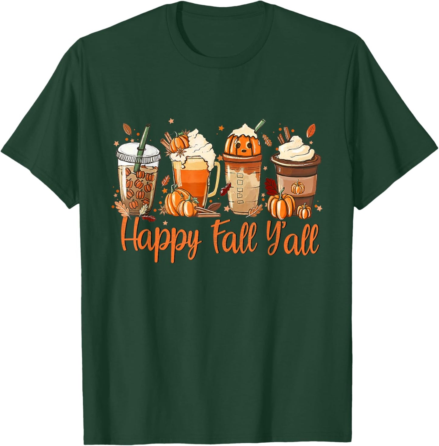 Pumpkin Spice Latte, Fall Coffee, Pumpkin Spice,Thanksgiving T-Shirt - T-Shirt | Forest