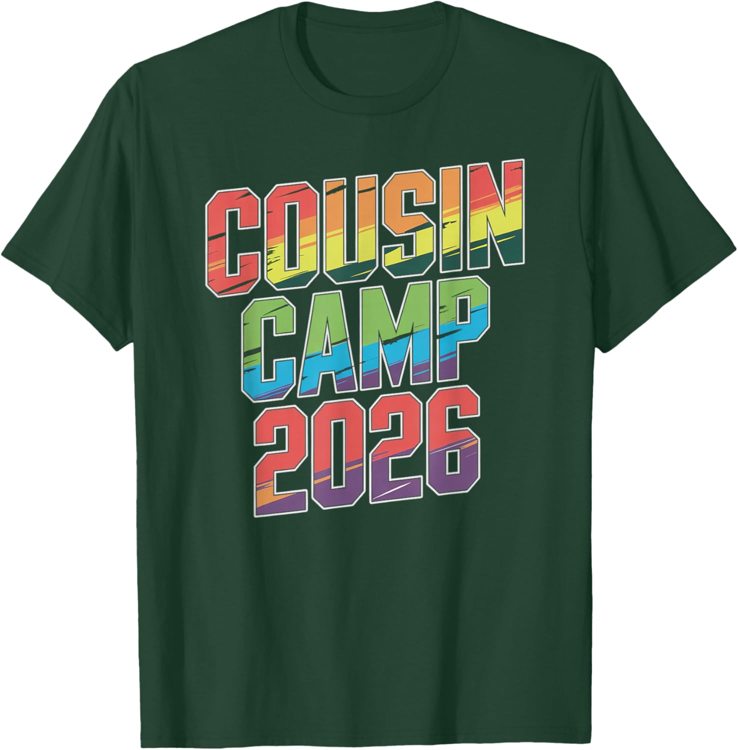 Funny Cousin Camp 2026 Reunion Squad Crew Tribe Grandpa T-Shirt - T-Shirt | Forest