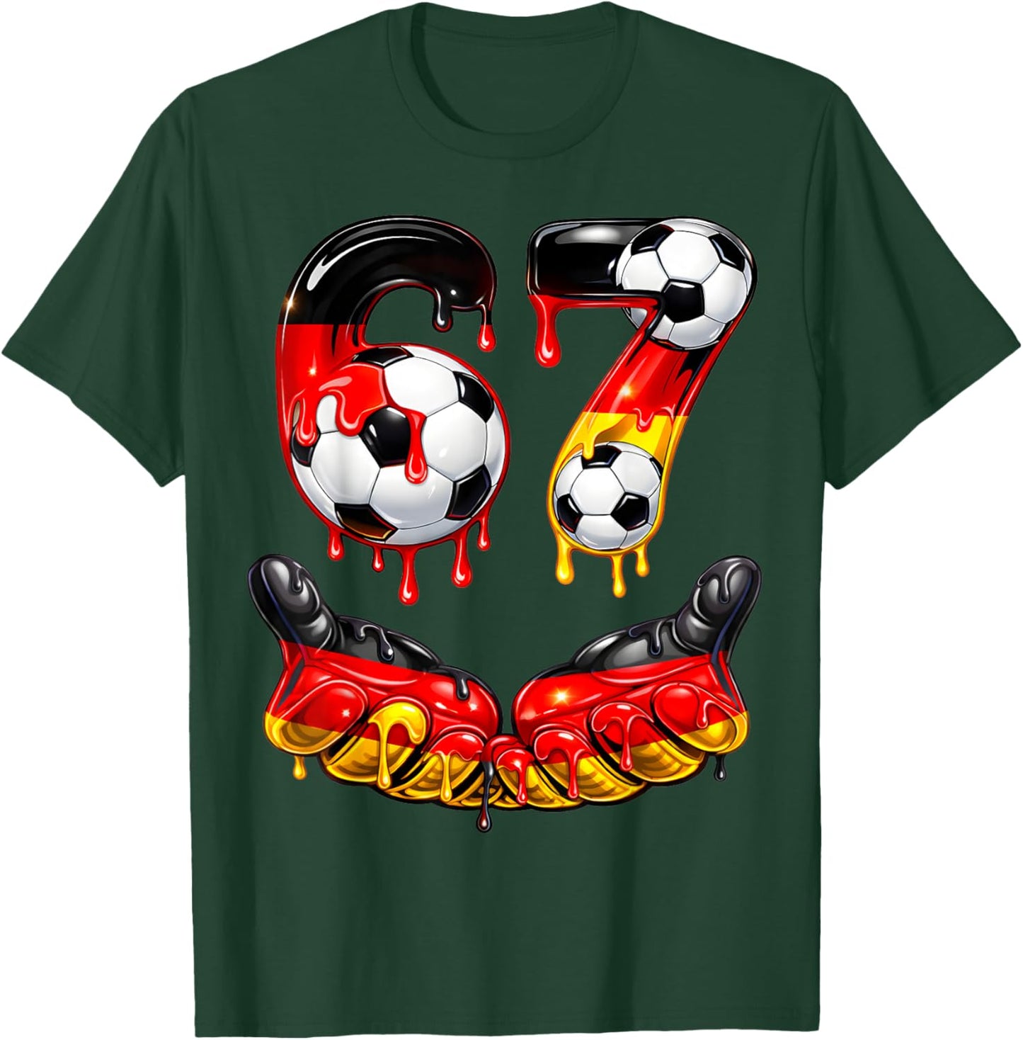 Lustiges Fußball 67 Meme für Jungen Kinder 67 Six Seven 67 T-Shirt - T-Shirt | Forest