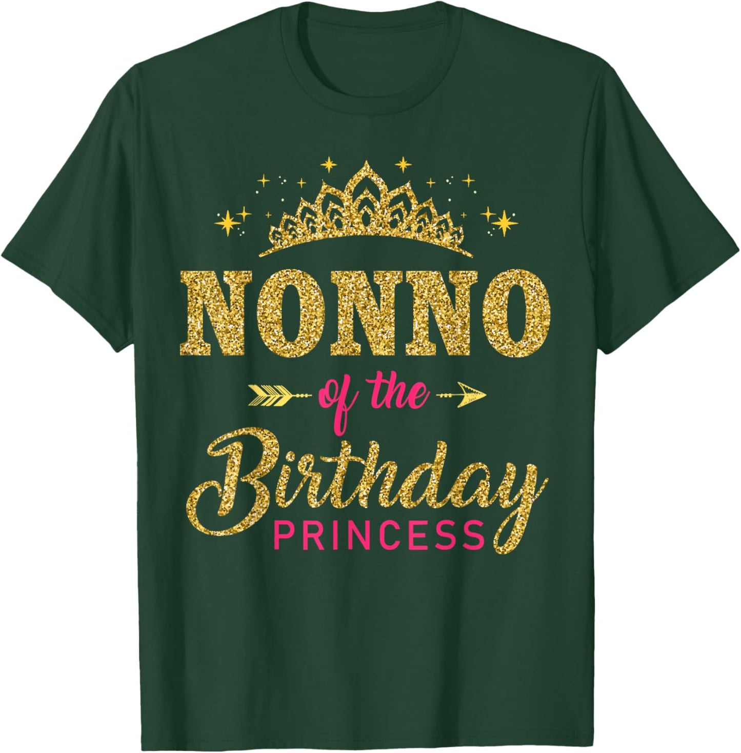 Nonno Of The Birthday Princess Girls Bday Party T-Shirt - T-Shirt | Forest