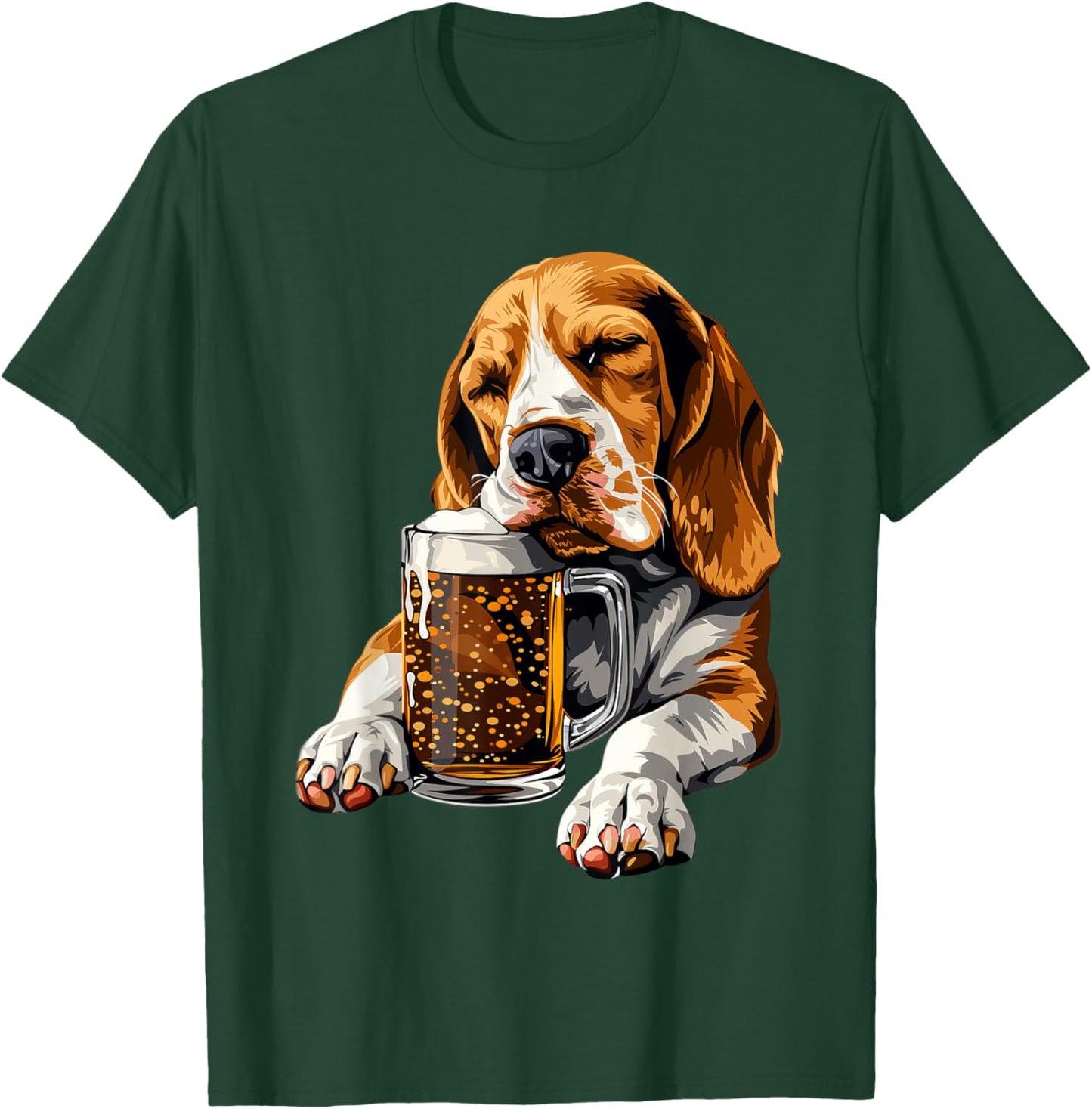 Beagle Beer T-Shirt - T-Shirt | Forest