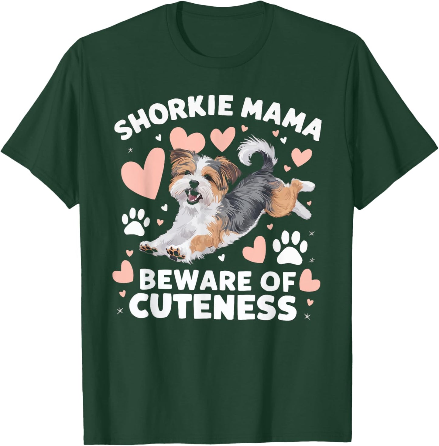 Shorkie Owner Dog Lover Puppy Shih Tzu Yorkshire Terrier T-Shirt - T-Shirt | Forest
