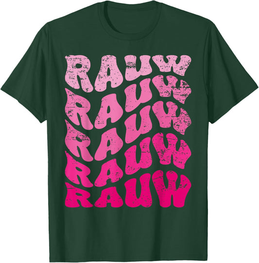 Retro Rauw First Name Personalized Rauw Groovy Vintage T-Shirt - T-Shirt | Forest
