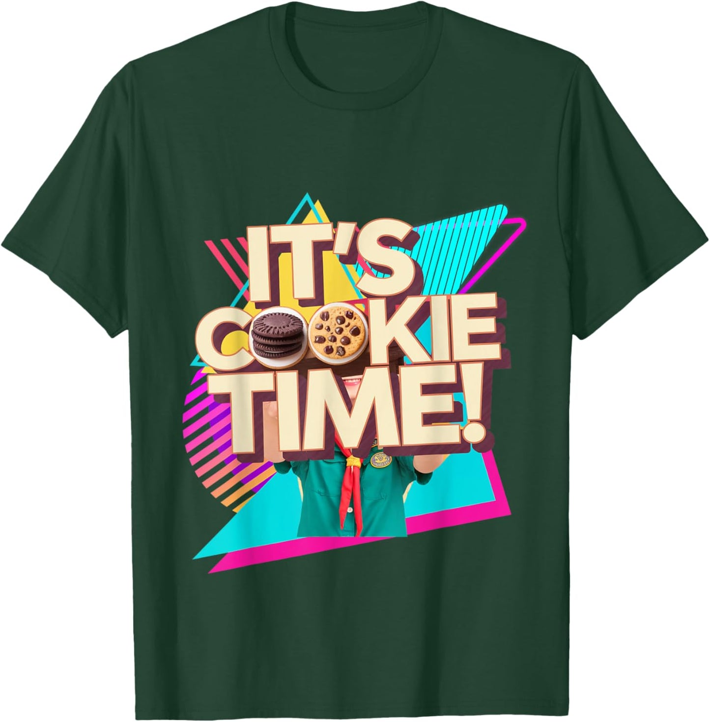 Retro 80s Cookie Time Troop Teen Film Beverly Hills T-Shirt - T-Shirt | Forest