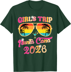 Girls Trip Punta Cana 2026 Matching Summer Vacation Women T-Shirt - T-Shirt | Forest