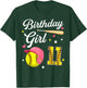 11th Birthday Girl Softball Eleventh Bday 11 Eleven Year Old T-Shirt - T-Shirt | Forest