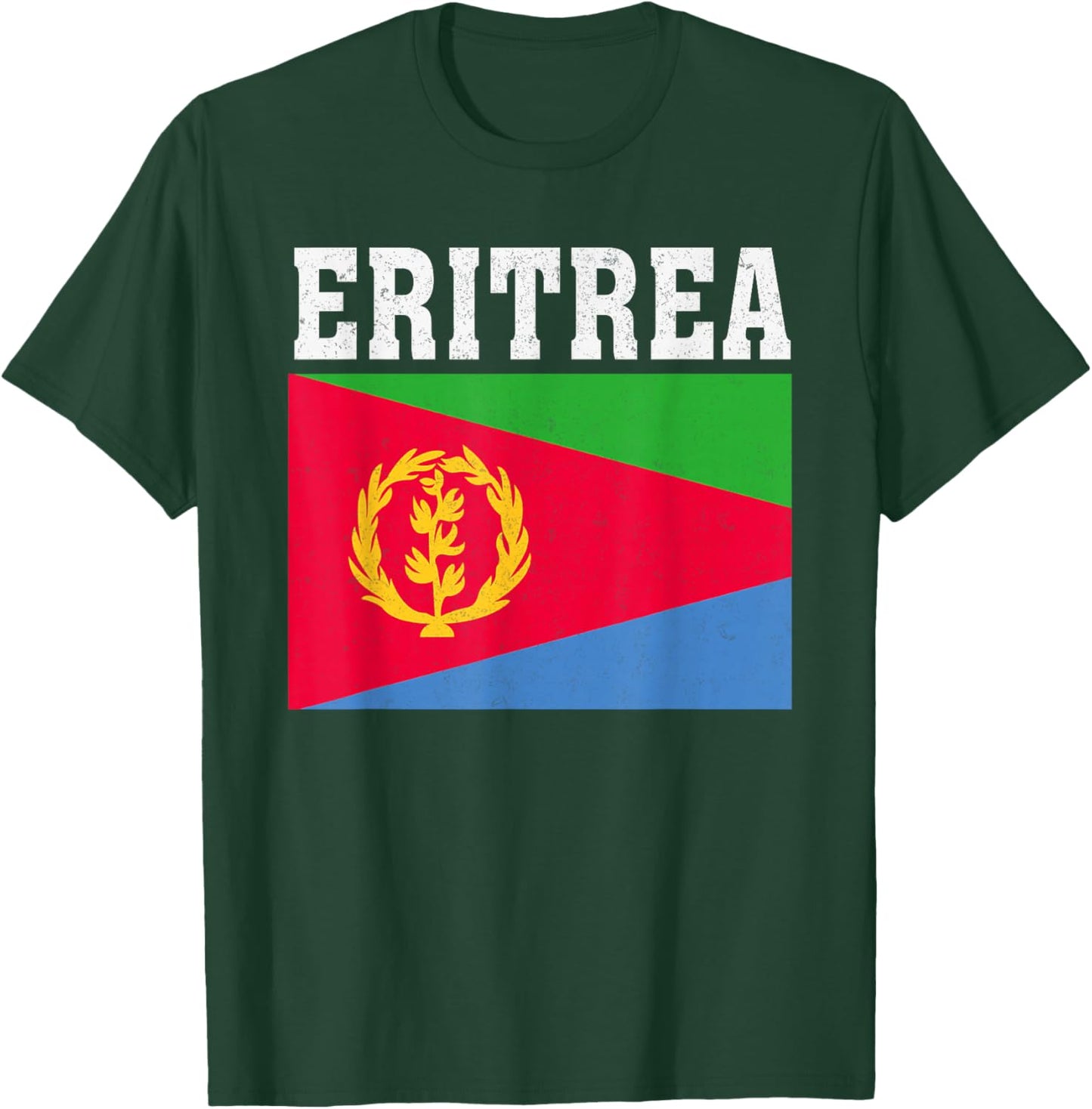 Eritrea Flag Patriotic National Roots Souvenir T-Shirt - T-Shirt | Forest