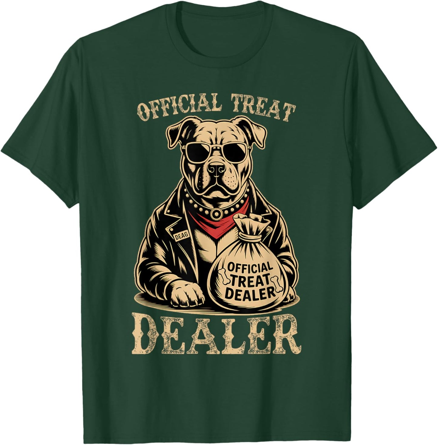Dog Lover Official Treat Dealer Funny Pet Owner T-Shirt - T-Shirt | Forest