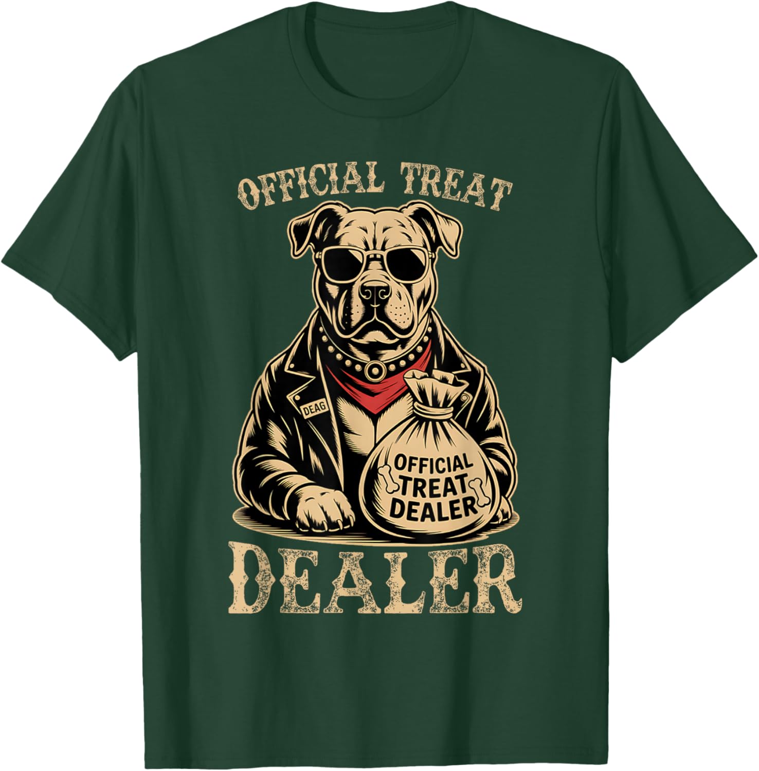 Dog Lover Official Treat Dealer Funny Pet Owner T-Shirt - T-Shirt | Forest