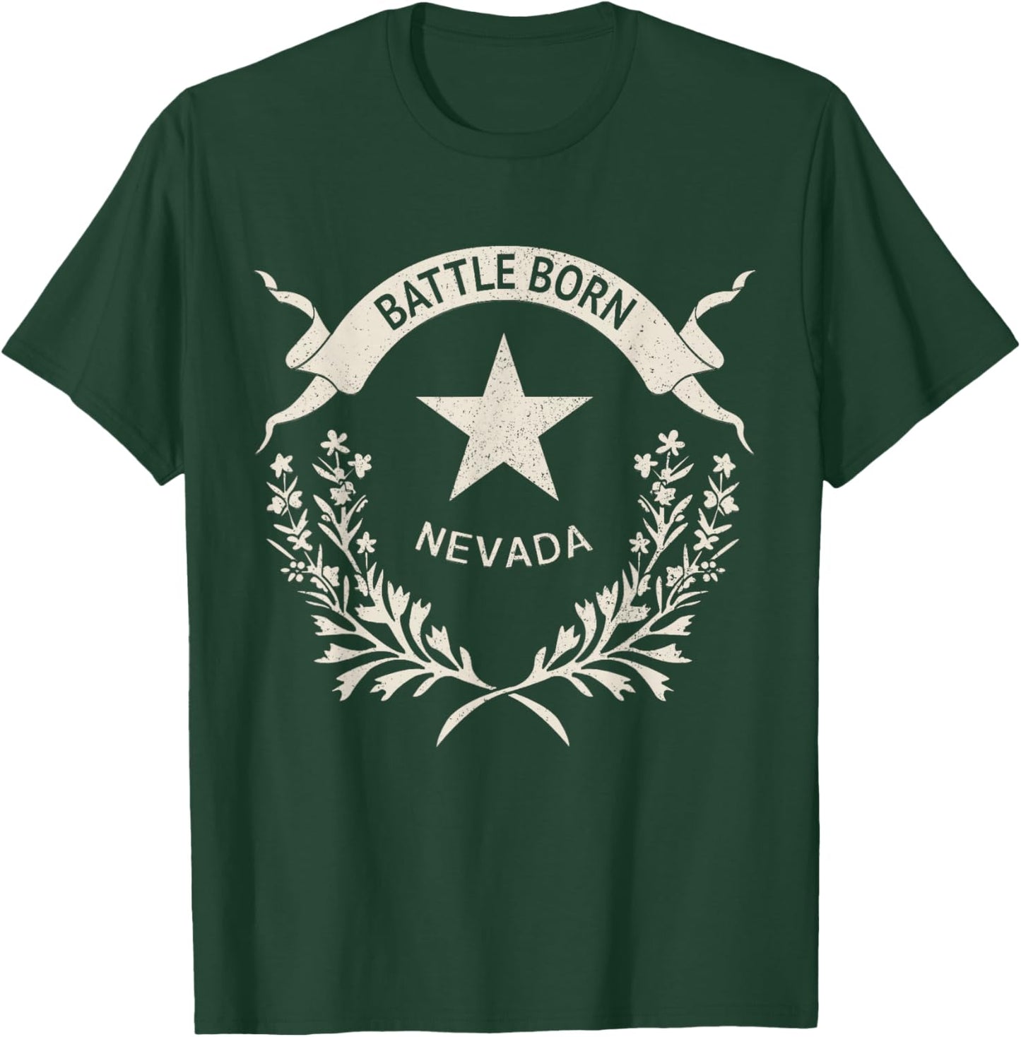 Nevada Day Vintage Pride Nevada Flag T-Shirt - T-Shirt | Forest