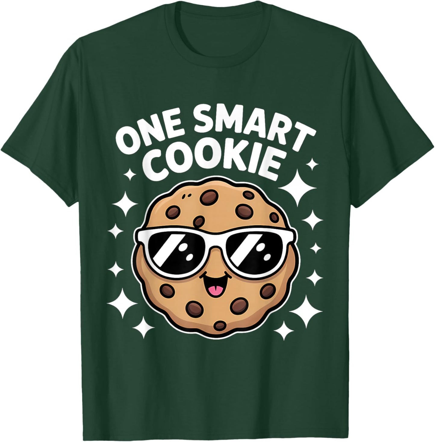 One Smart Cookie Funny Chocolate Chip Cookie T-Shirt - T-Shirt | Forest