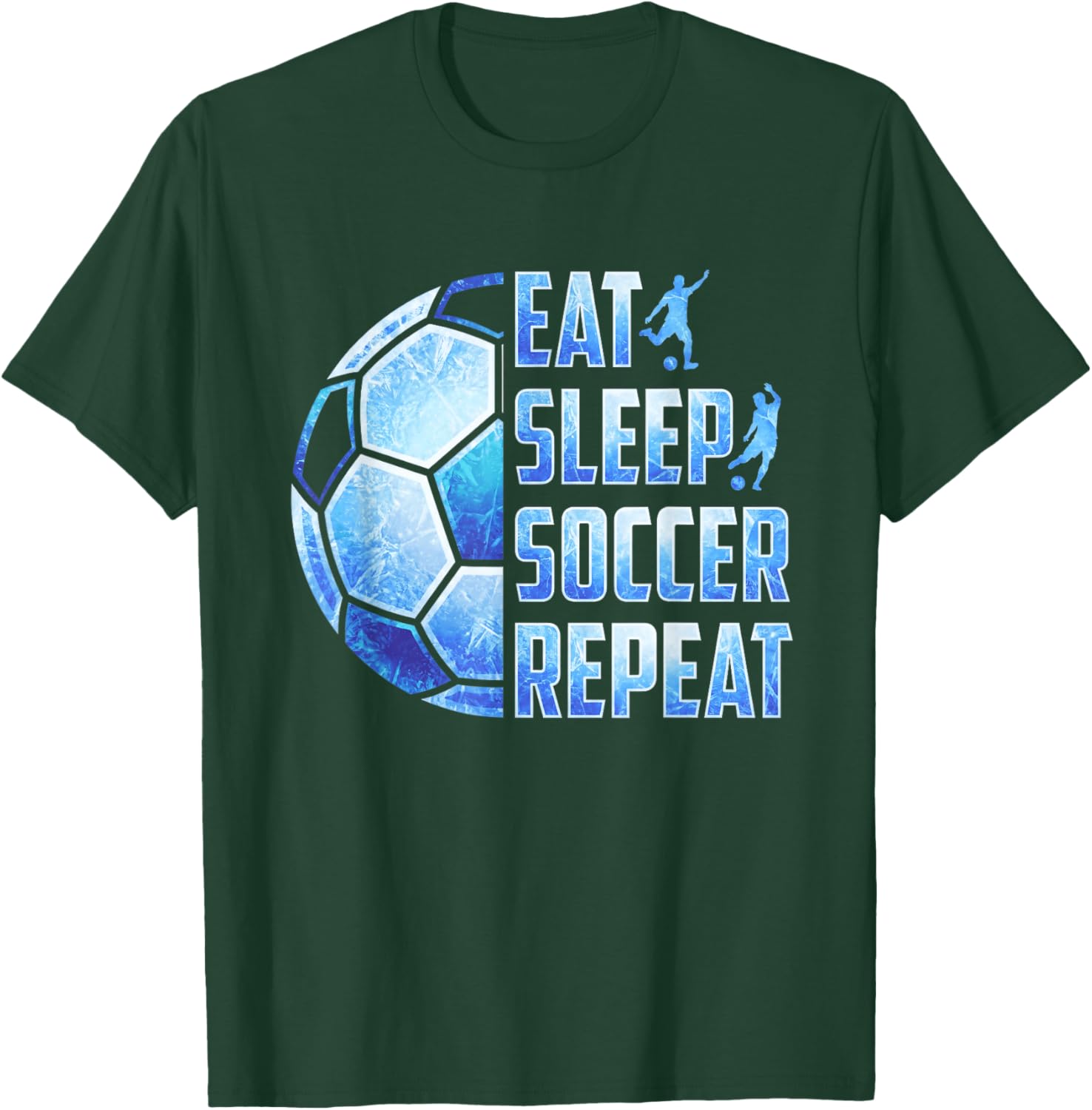 Soccer Eat Sleep Soccer Repeat Boys Kids T-Shirt - T-Shirt | Forest