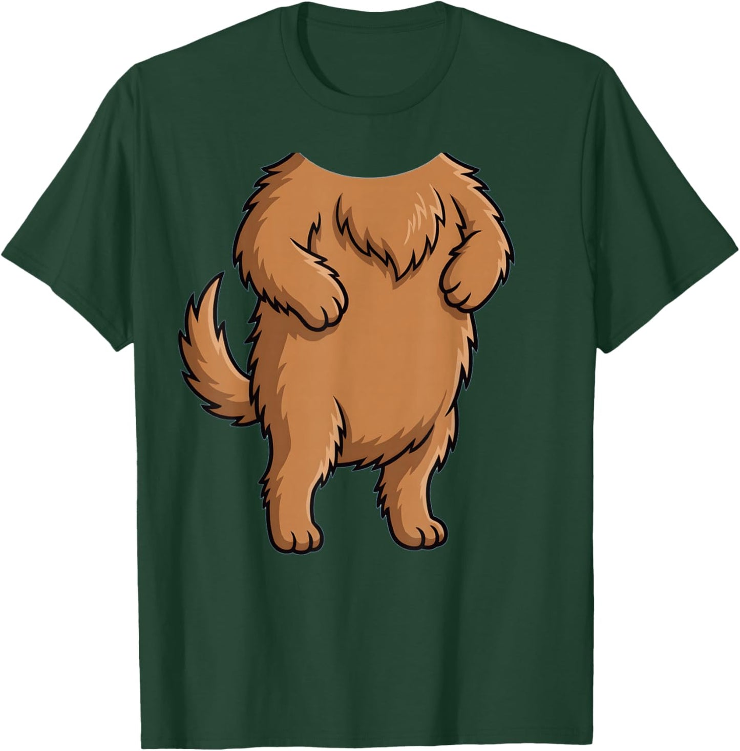 Funny Cute Dog Shirt Body Costume Men Women Kids Puppy T-Shirt - T-Shirt | Forest