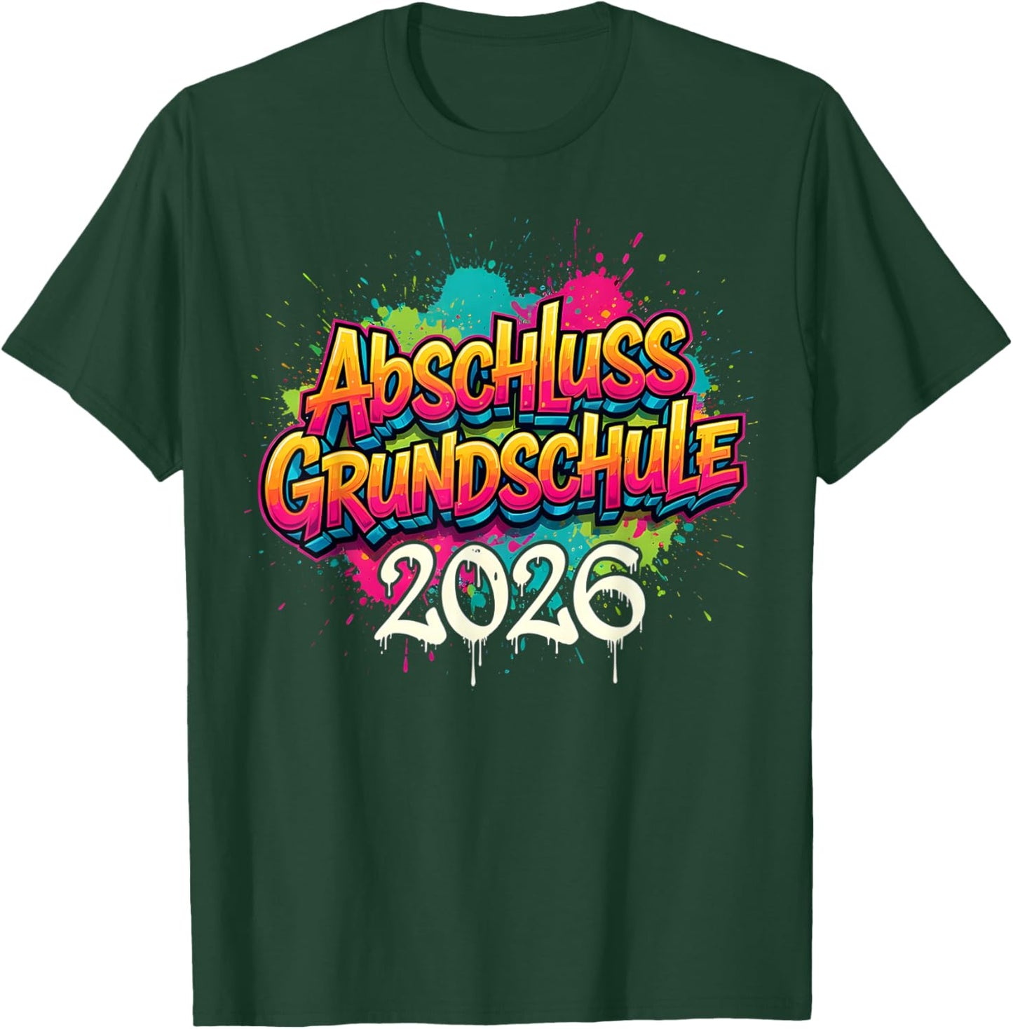 Abschluss Grundschule 2026 Schulkind Junge T-Shirt - T-Shirt | Forest