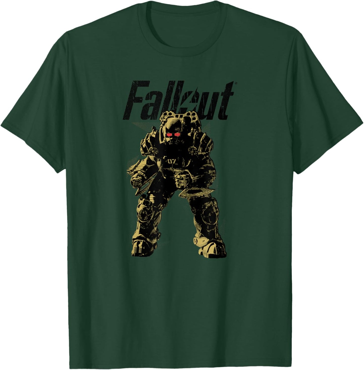 Fallout - Powerful Armor T-Shirt - T-Shirt | Forest