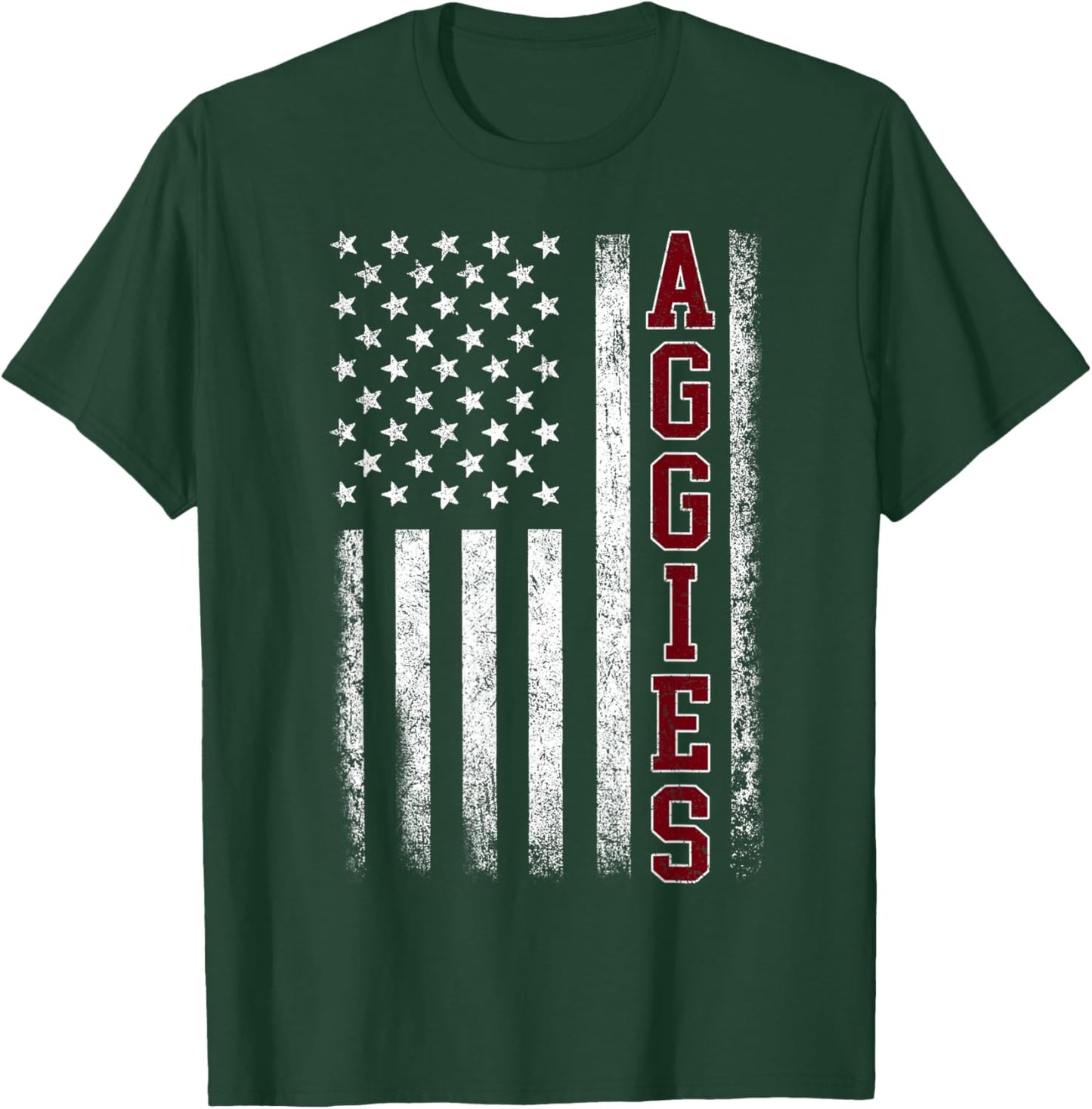 Retro Vintage Aggies Men Women Kids T-Shirt - T-Shirt | Forest