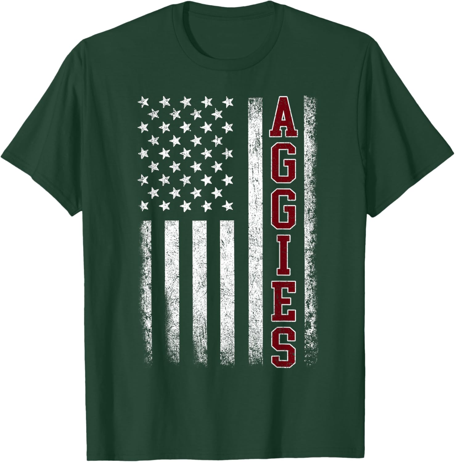 Retro Vintage Aggies Men Women Kids T-Shirt - T-Shirt | Forest