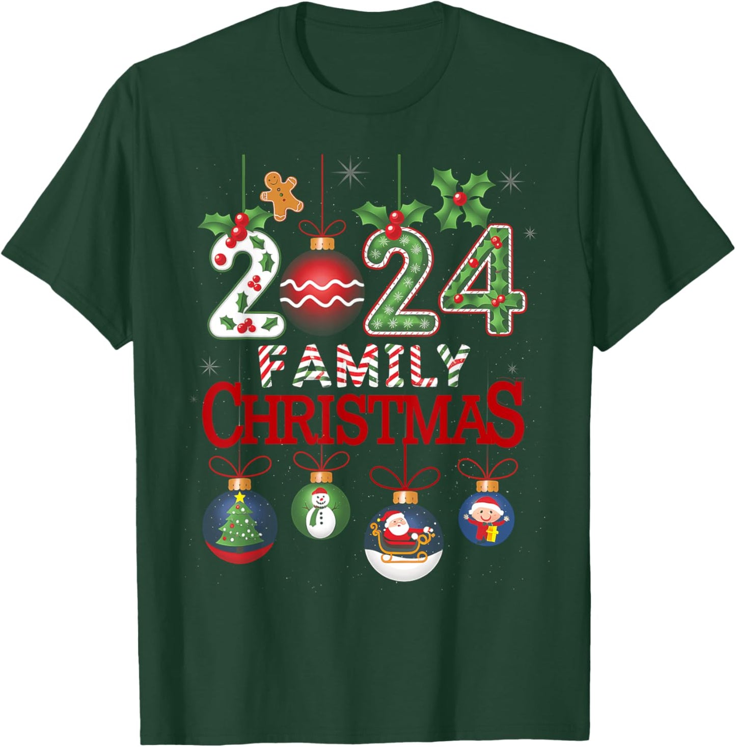 Family Christmas 2024 Matching Family Christmas Xmas Squad T-Shirt - T-Shirt | Forest