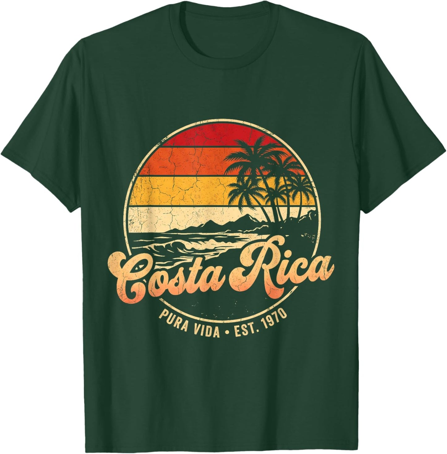 Costa Rica Pura Vida Vintage T-Shirt - T-Shirt | Forest