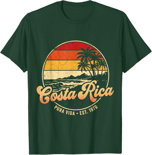 Costa Rica Pura Vida Vintage T-Shirt - T-Shirt | Forest