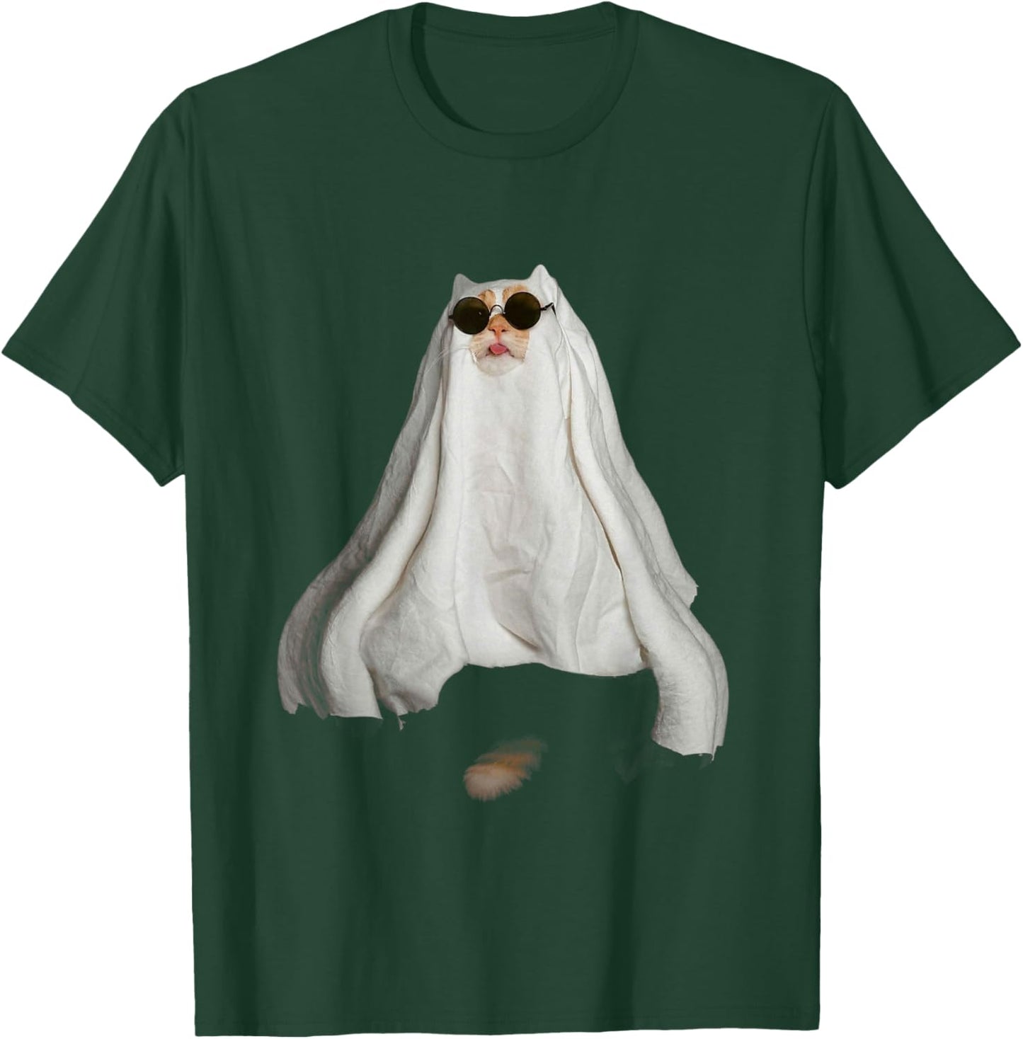 Ghost Cat Meme Funny Halloween Men Women Kids T-Shirt - T-Shirt | Forest