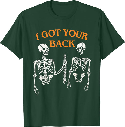 I Got Your Back Skeleton Funny Spooky Halloween T-Shirt - T-Shirt | Forest