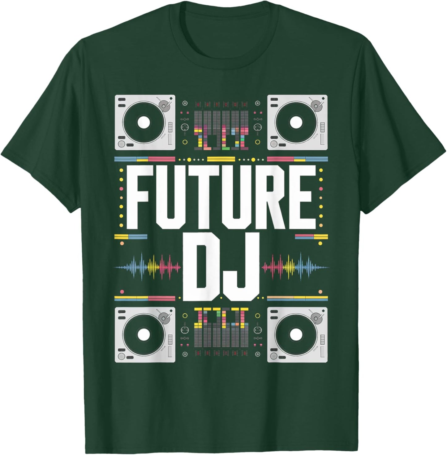 Future DJ Musician Toddler Graduation Kids School Women Men T-Shirt - T-Shirt | Forest