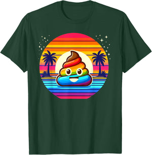 Rainbow POOP EMOTICON Unicorn party favors Poo for Kids T-Shirt - T-Shirt | Forest
