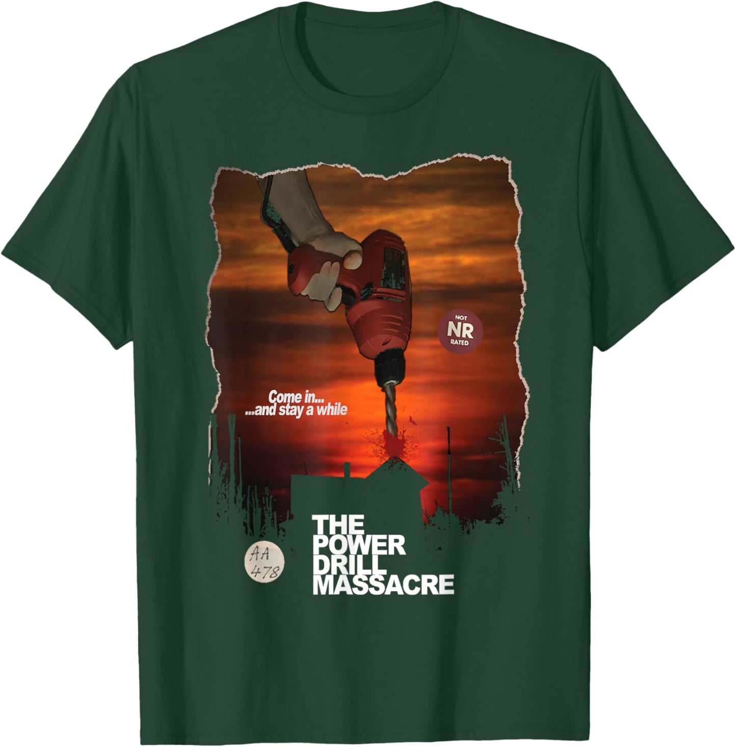 Power Drill Massacre Survival Horror Slasher Game T-Shirt - T-Shirt | Forest