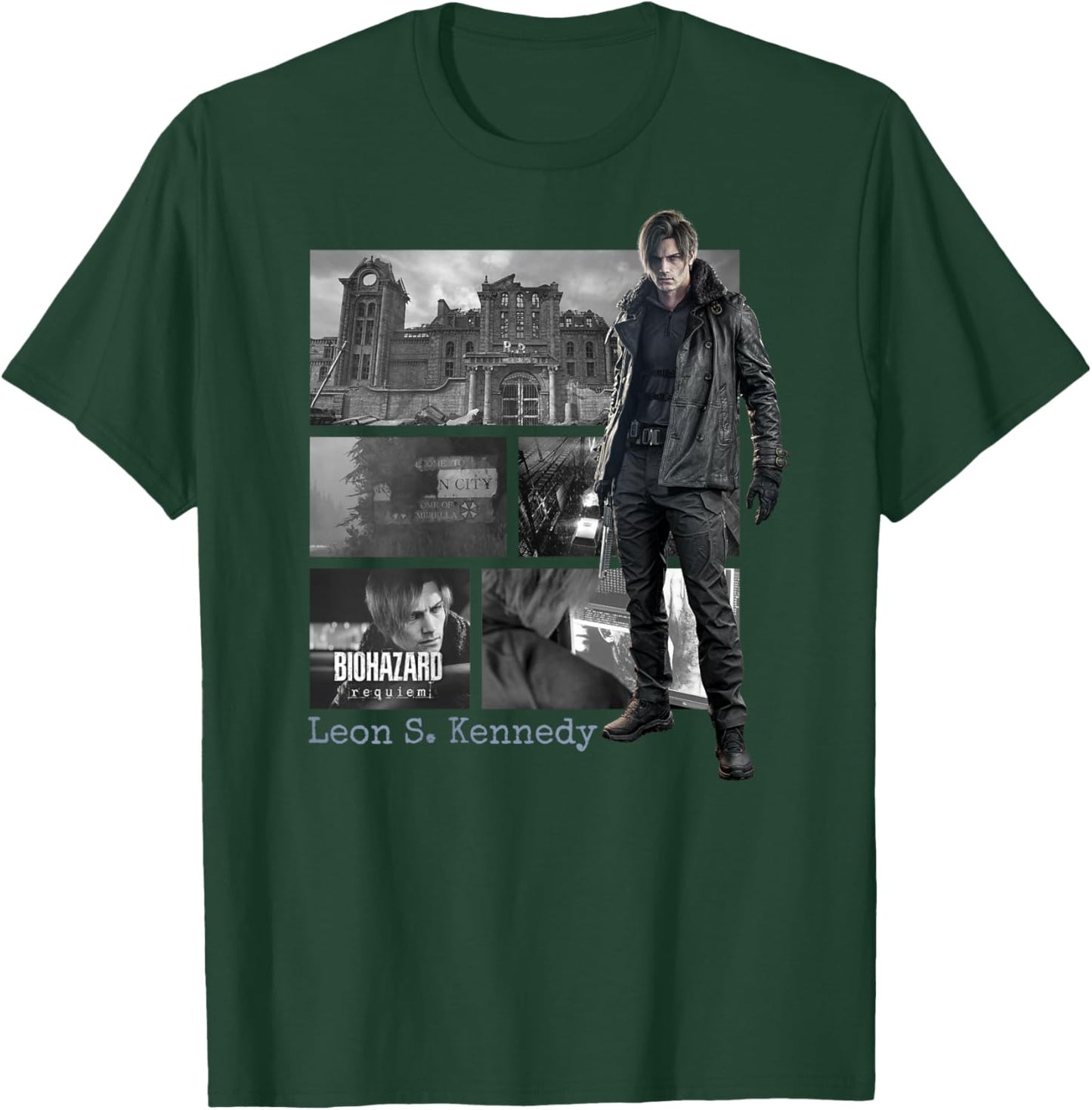 Resident Evil Requiem Leon BP T-Shirt - T-Shirt | Forest