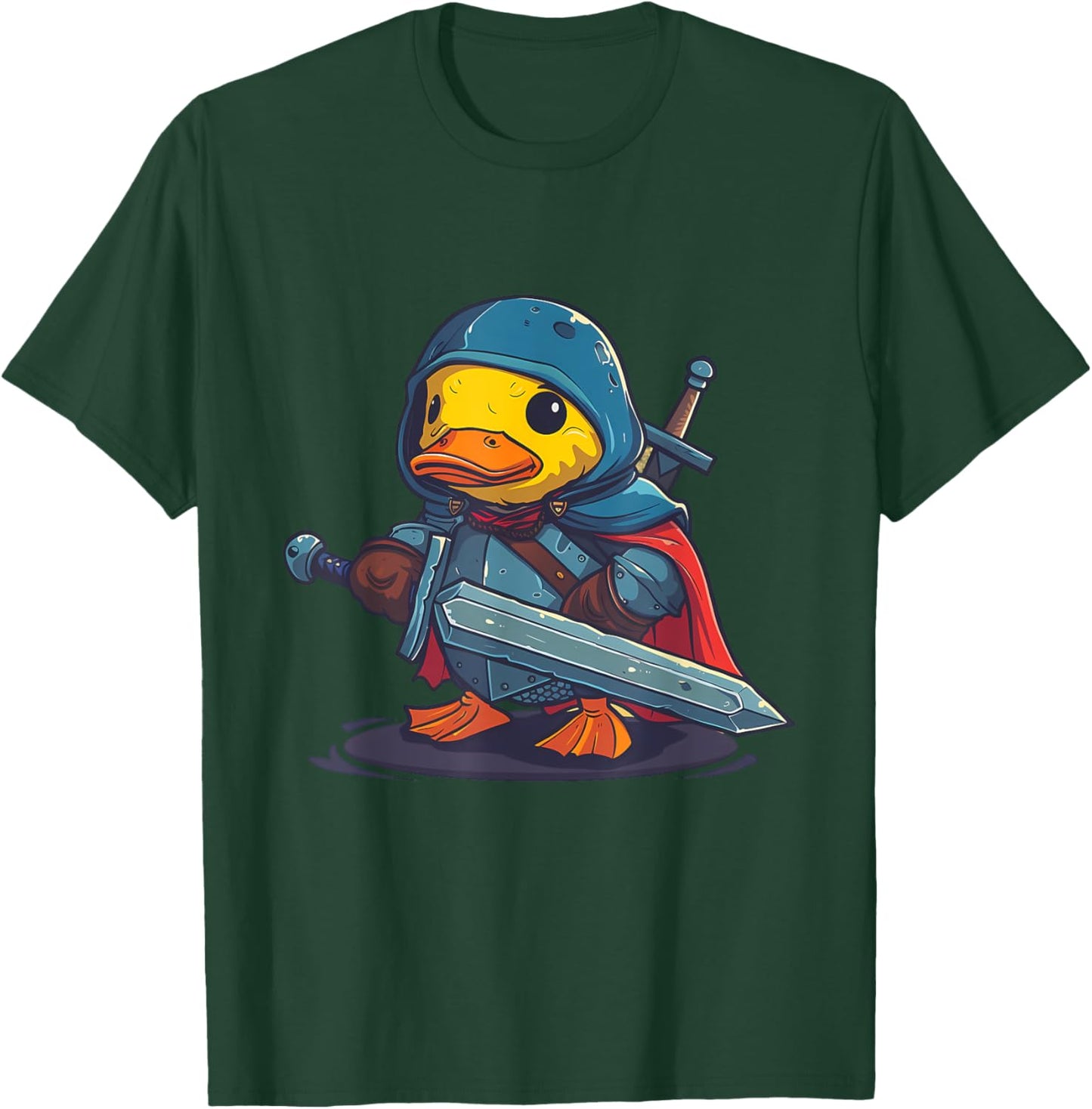 Rubber Duck Knight Warrior Rubber Duckling Rubber Duckie T-Shirt - T-Shirt | Forest