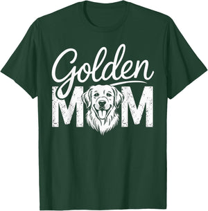Golden Mom Retriever Dog Lover Design T-Shirt - T-Shirt | Forest