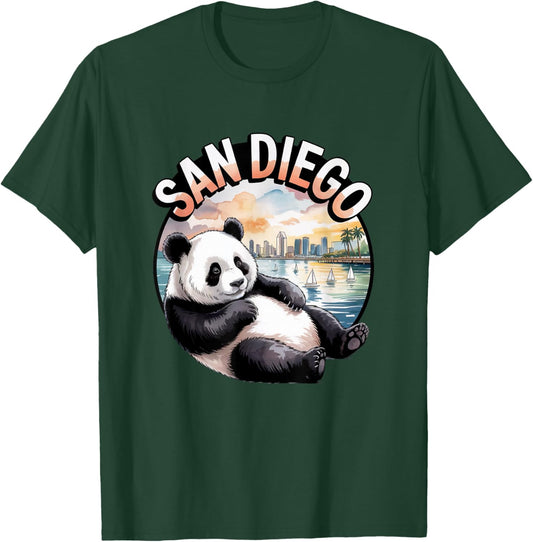San Diego Panda Cute Animal City Zoo Park T-Shirt - T-Shirt | Forest
