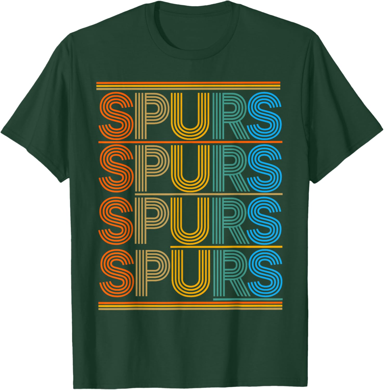 Vintage Spurs Retro Classic Gifts Women Kids T-Shirt - T-Shirt | Forest
