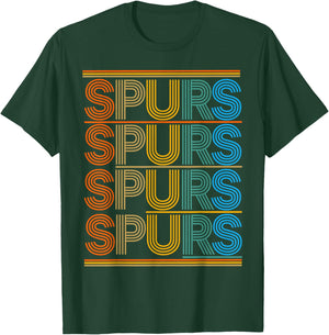 Vintage Spurs Retro Classic Gifts Women Kids T-Shirt - T-Shirt | Forest