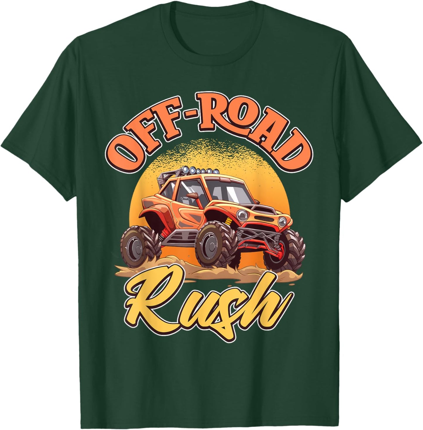 Orange Off-Road Rush Dune Buggy Adventure T-Shirt - T-Shirt | Forest