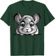 Chinchilla Funny Peeking Fluffy Pet Animal T-Shirt - T-Shirt | Forest