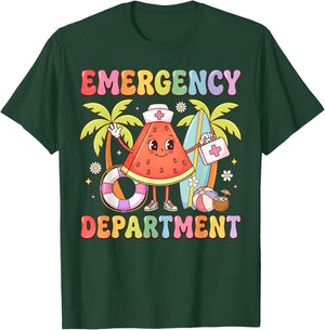 Summer Vacation Emergency Department Nurse Funny T-Shirt - T-Shirt | Forest