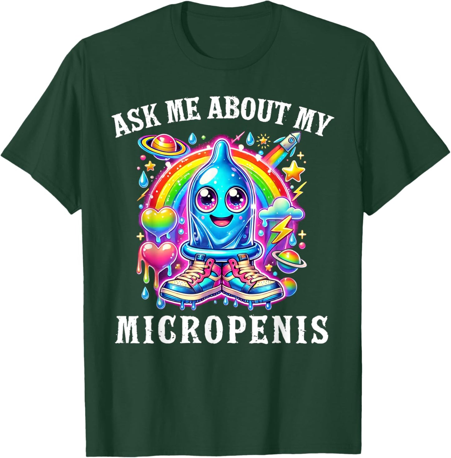 Ask Me About My Micropenis Funny Inappropriate Adult Humor T-Shirt - T-Shirt | Forest