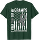 I Wear Gray For My Gramps Brain Cancer Awareness Flag T-Shirt - T-Shirt | Forest
