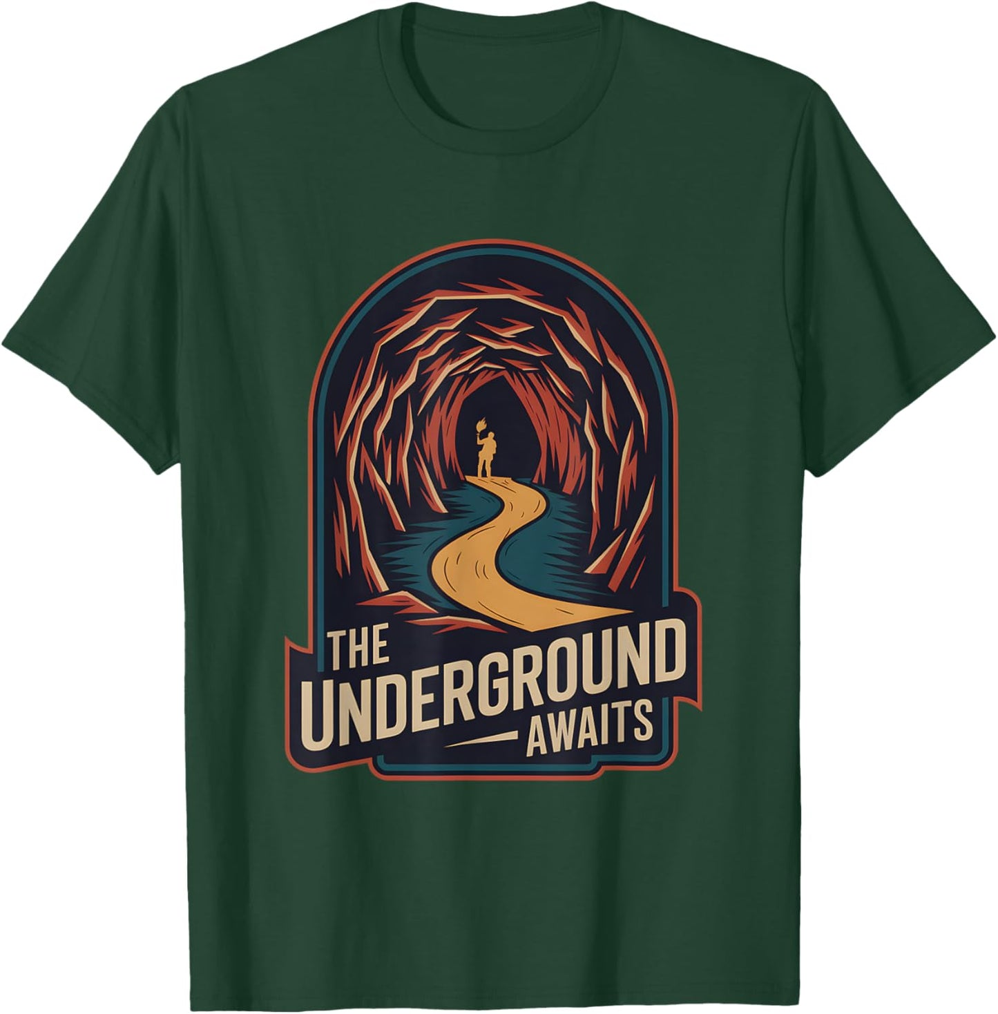 Caving Spelunking Exploring Caves Speleology T-Shirt - T-Shirt | Forest