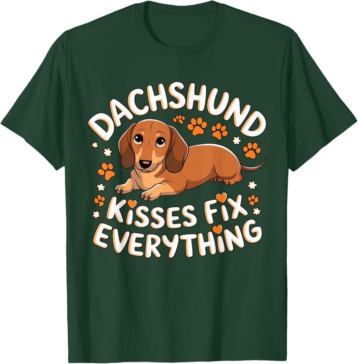 Dachshund Kisses Fix Everything T-Shirt - T-Shirt | Forest