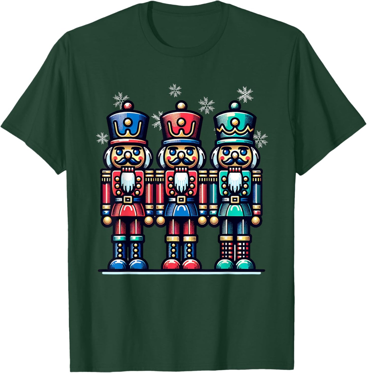 Christmas Nutcracker Men Women Nutcrackers Xmas T-Shirt - T-Shirt | Forest