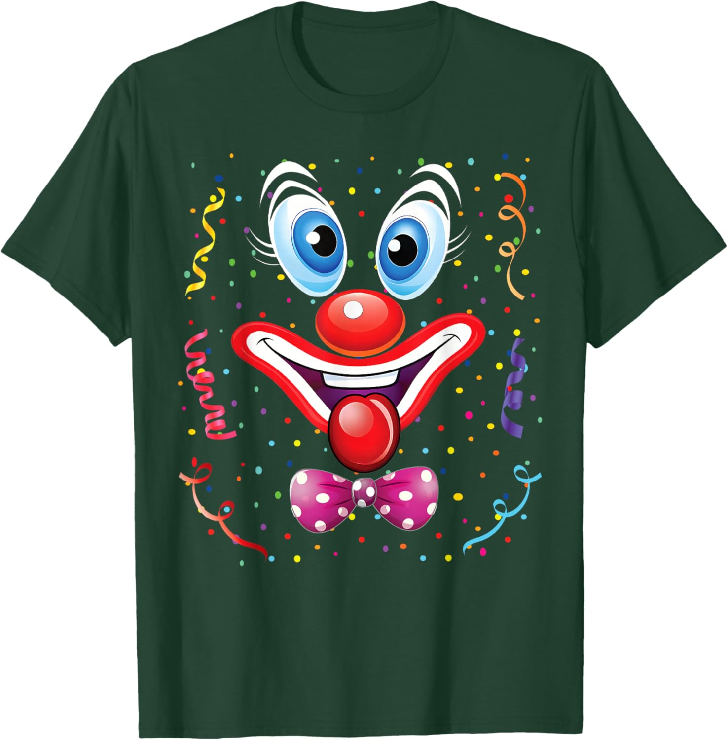 Carnival Clown Face Circus Costume Kids Men Women Carnivals T-Shirt - T-Shirt | Forest