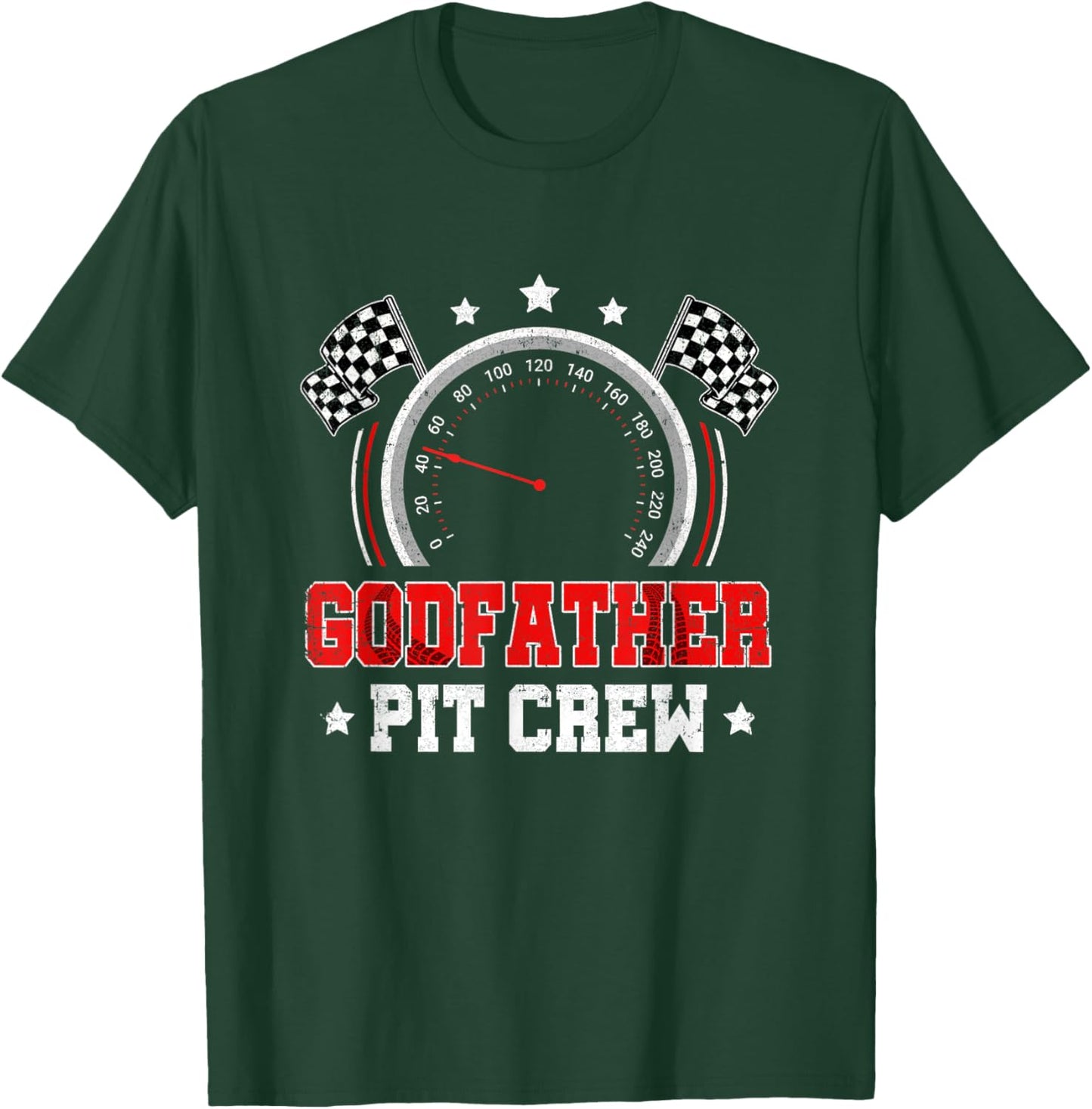 Godfather Pit Crew Race Car Birthday Party Racing Family T-Shirt - T-Shirt | Forest