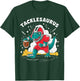 Tacklesaurus Dinosaur Playing Football Funny Football Kids T-Shirt - T-Shirt | Forest