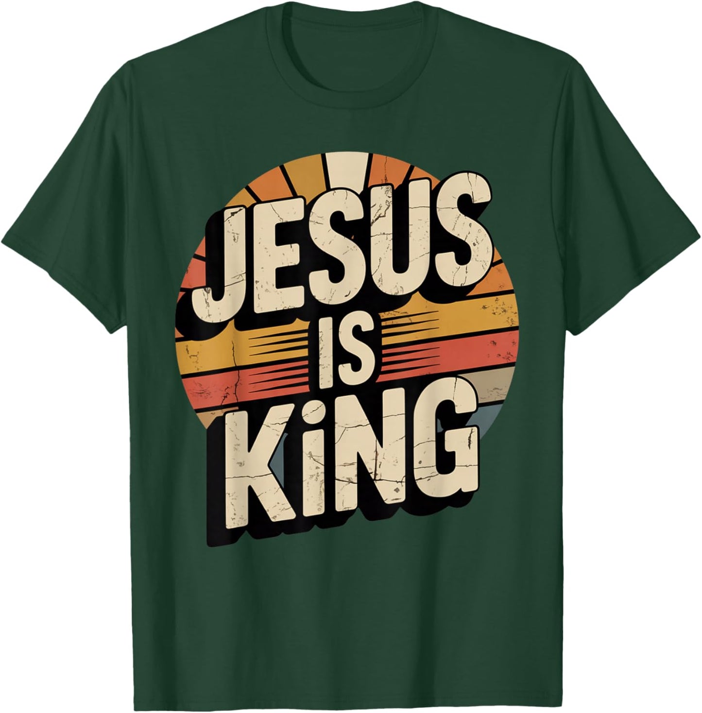 Jesus is King Bible Verse John 14:6 Christian God Religious T-Shirt - T-Shirt | Forest