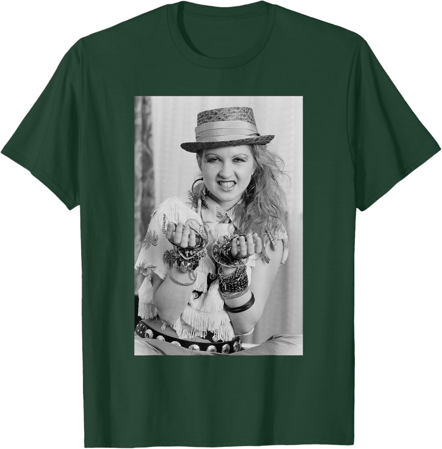 Cyndi Lauper US Pop Star Photo Shoot 1984 T-Shirt - T-Shirt | Forest