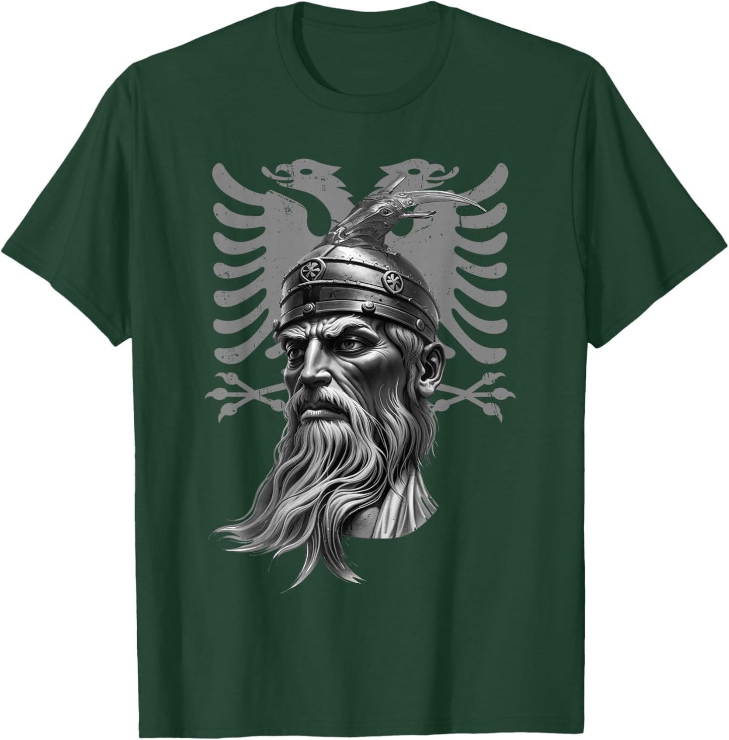 Skanderbeg Albania and Kosovo flag for a proud Albanian T-Shirt - T-Shirt | Forest