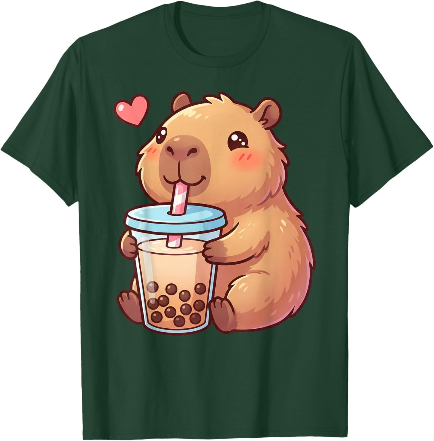 Niedlicher Mädchen Capybara Pyjama Pjs Niña Kinder Teens Kawaii Anime T-Shirt - T-Shirt | Forest